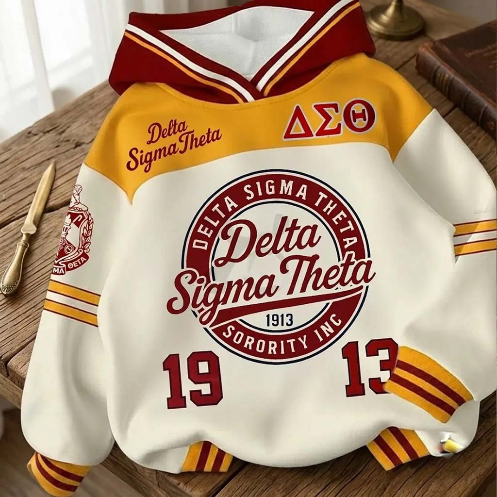 Delta Sigma Theta Emblem Hoodie 2026 DST Sorority Merch Birthday Gift For Sisters - Kdjoy