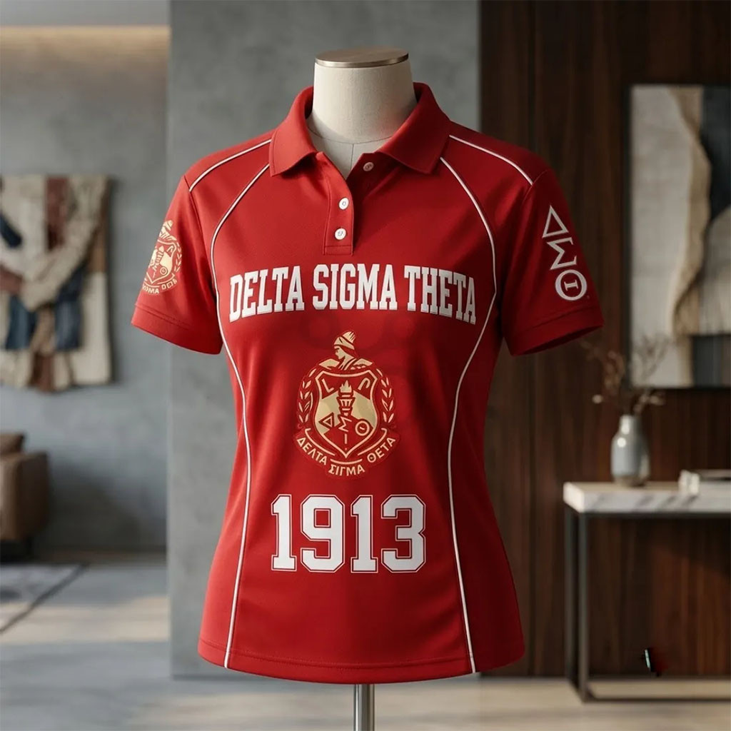 Delta Sigma Theta Red Edition Polo Shirt 2026 Delta Sigma Theta Merch Present For Sisters - Kdjoy Delta Sigma Theta Red Edition Polo Shirt 2026 Delta Sigma Theta Merch Present For Sisters - Kdjoy