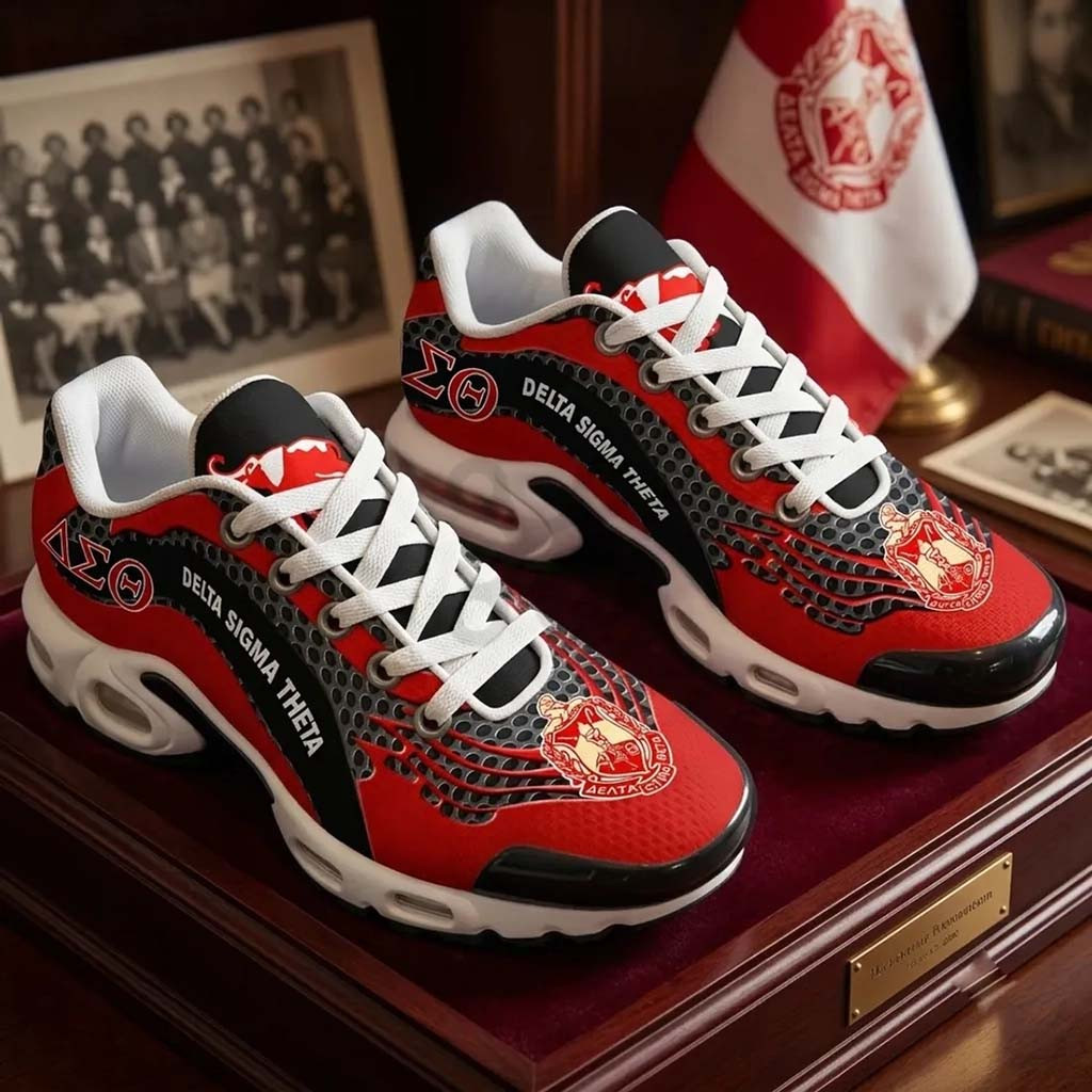 Delta Sigma Theta Shoes Sneakers 2026 DST Sorority Merch Birthday Gift Ideas For Girlfriend - Kdjoy Delta Sigma Theta Shoes Sneakers 2026 DST Sorority Merch Birthday Gift Ideas For Girlfriend - Kdjoy