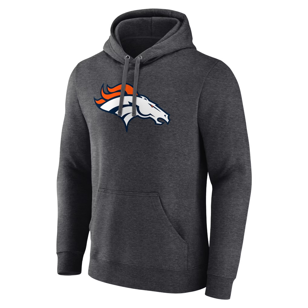 Denver Broncos Merch 2026 Denver Broncos Primary Team Logo Hoodie Football Fan Apparel - Kdjoy