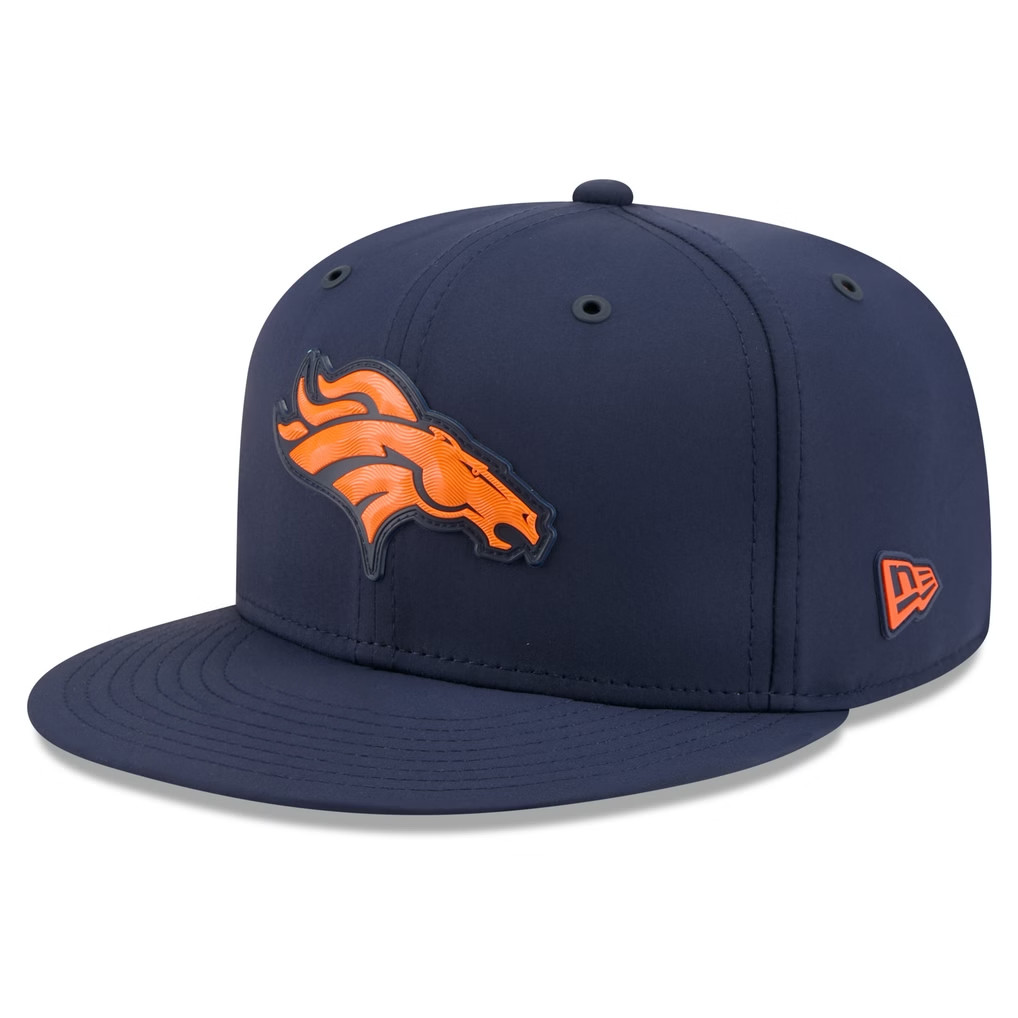 Denver Broncos Merch 2026 Denver Broncos Sideline Snapback Hat Navy Best Gifts For Football Fan - Kdjoy
