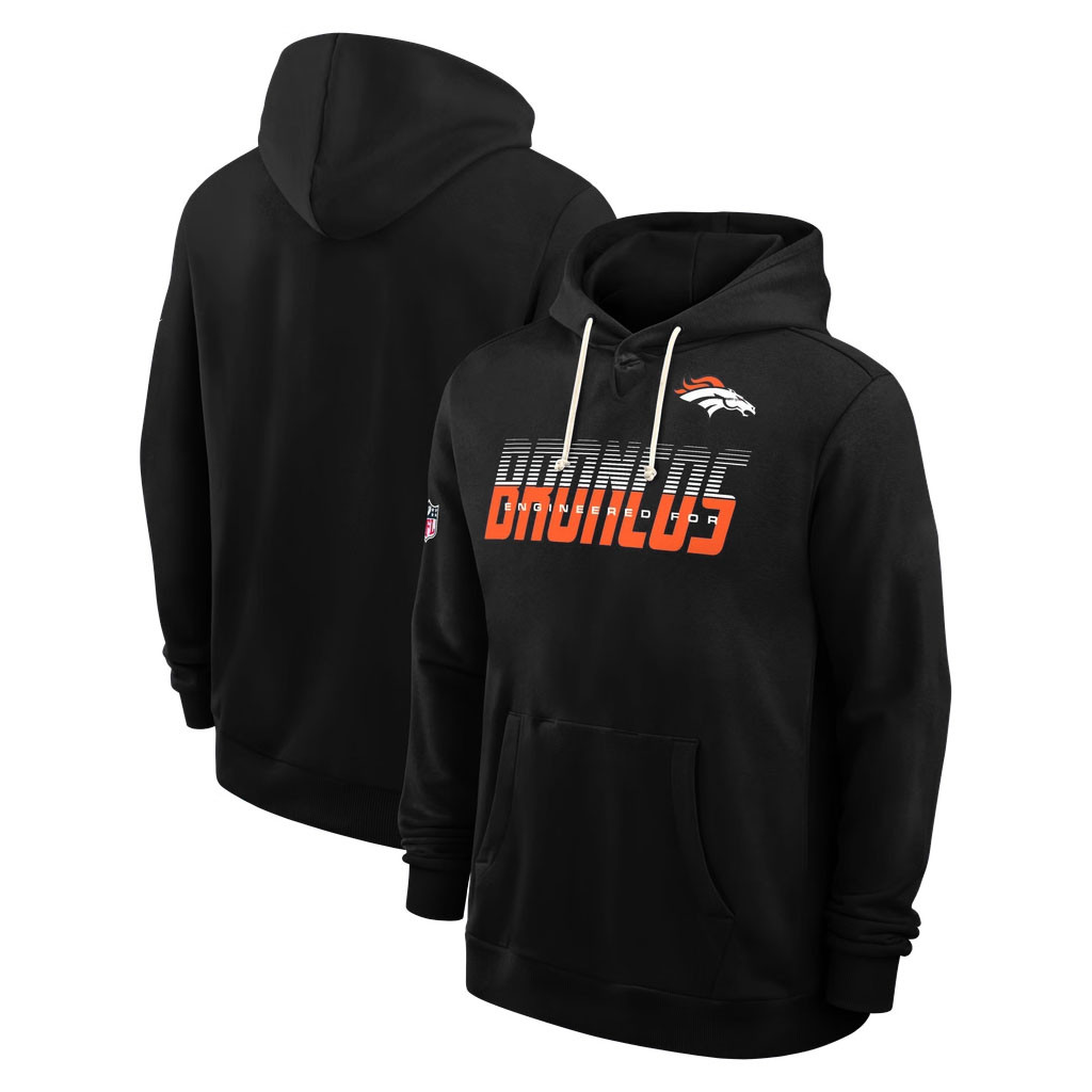 Denver Broncos Merch 2026 Engineered For Broncos Hoodie Navy Present For Football Lovers - Kdjoy