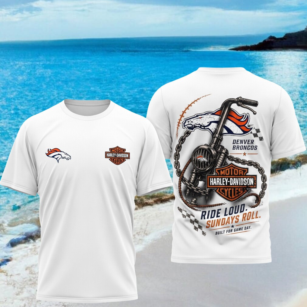 Denver Broncos Motorcycle Ride Loud Sundays Roll Biker Shirt Denver Broncos Merch Fan Gifts - Kdjoy Denver Broncos Motorcycle Ride Loud Sundays Roll Biker Shirt Denver Broncos Merch Fan Gifts - Kdjoy