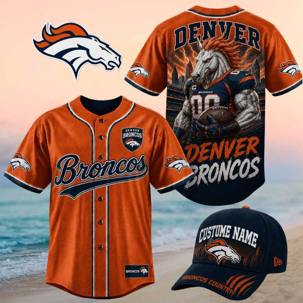 Denver Broncos Muscular Horse Broncos Country Baseball Jersey Denver Broncos Merch Gifts For Fans Denver Broncos Muscular Horse Broncos Country Baseball Jersey Denver Broncos Merch Gifts For Fans