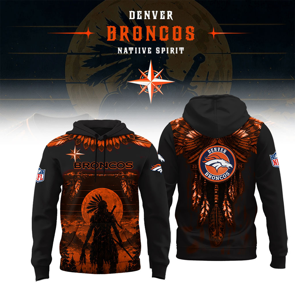 Denver Broncos Native Spirit Heritage Hoodie 2026 Denver Broncos Merch Gift For Football Fans - Kdjoy