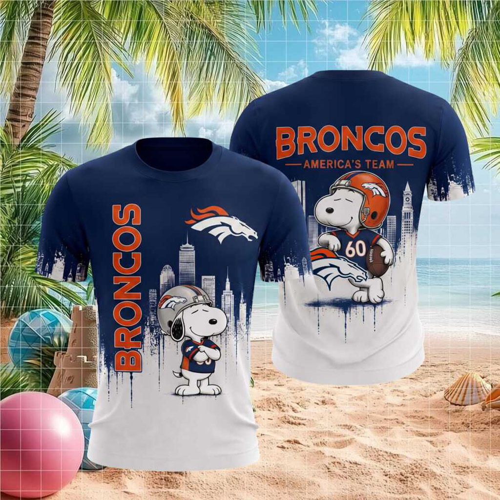 Denver Broncos Snoopy Football America's Team Shirt Denver Broncos Merch Game Day Gift Ideas - Kdjoy Denver Broncos Snoopy Football America's Team Shirt Denver Broncos Merch Game Day Gift Ideas - Kdjoy