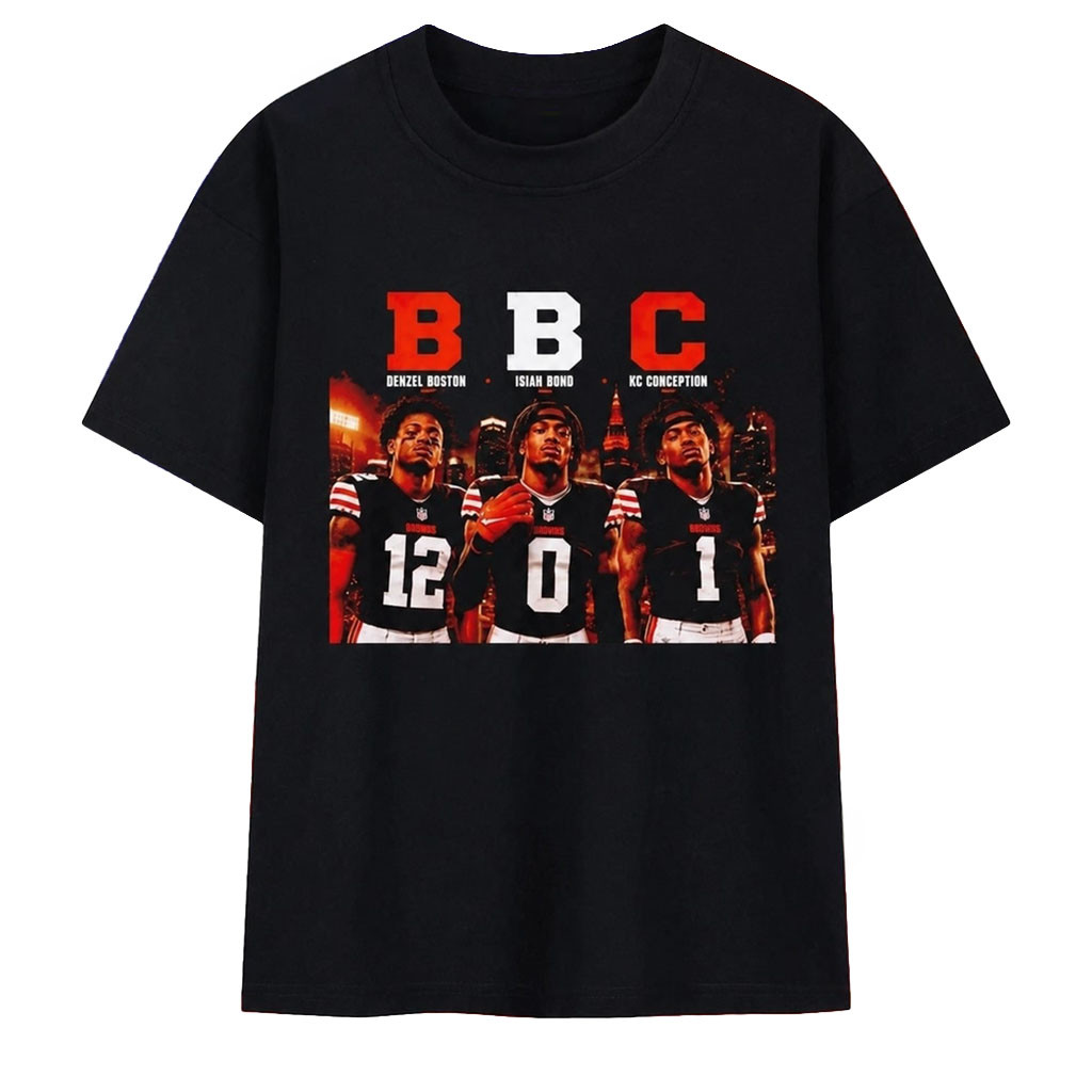 Denzel Boston Isaiah Bond And KC Concepcion Cleveland Browns BBC Trio T-Shirt Browns Merch - Kdjoy