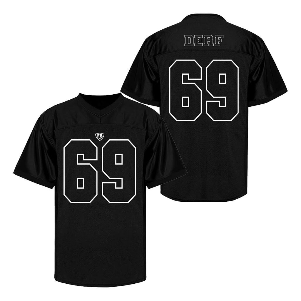 Derf Merch 2026 FB 69 Jersey Derf Jersey Shirt Black Fred Beyer Merch Gift Ideas For Him