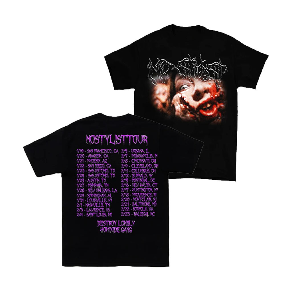 Destroy Lonely Merch 2026 Bloody Lip T-Shirt Destroy Lonely Tour Merch Gift For Rapper Fans Destroy Lonely Merch 2026 Bloody Lip T-Shirt Destroy Lonely Tour Merch Gift For Rapper Fans