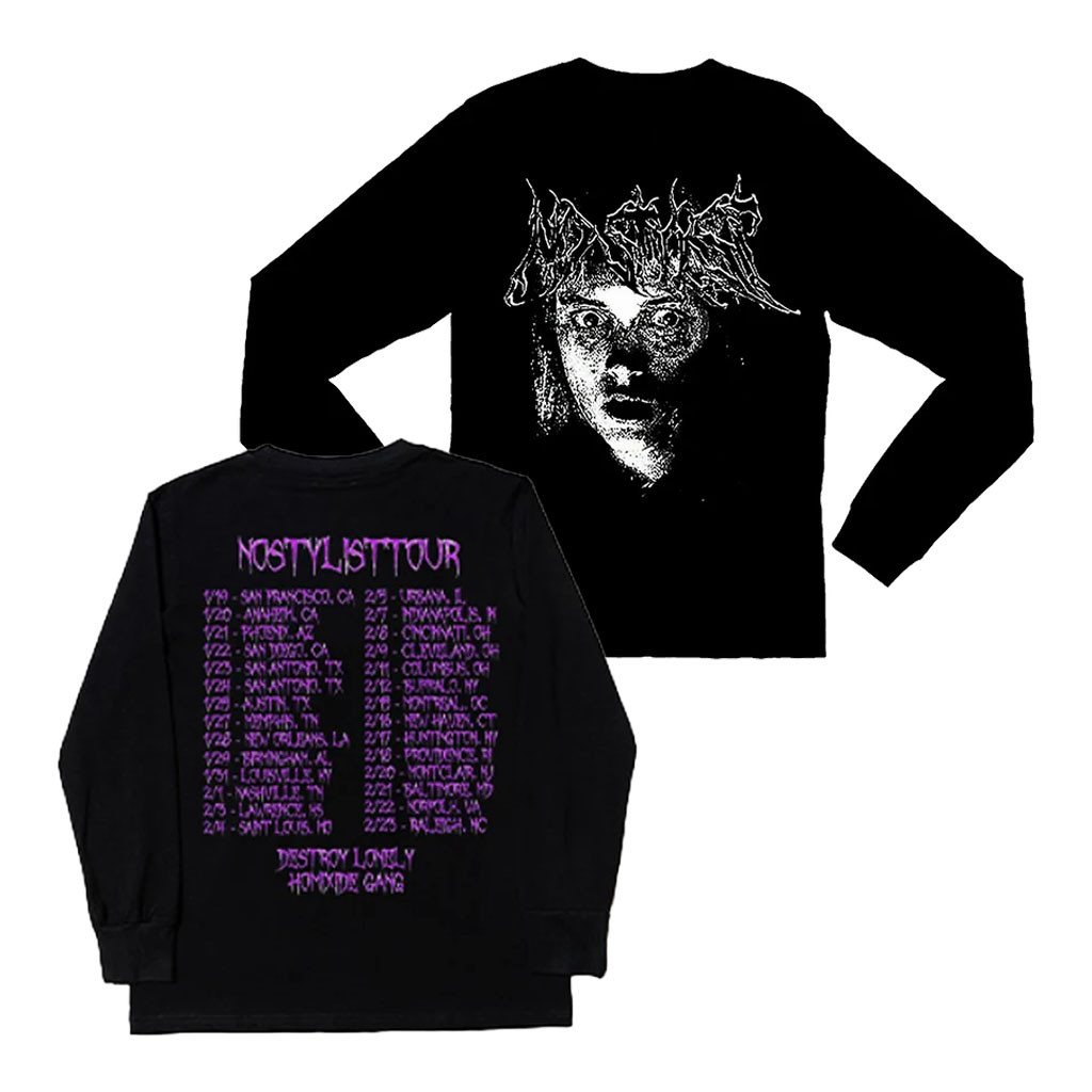 Destroy Lonely Merch 2026 No Stylist Crown Long Sleeve Shirt Gifts For Rap Fans