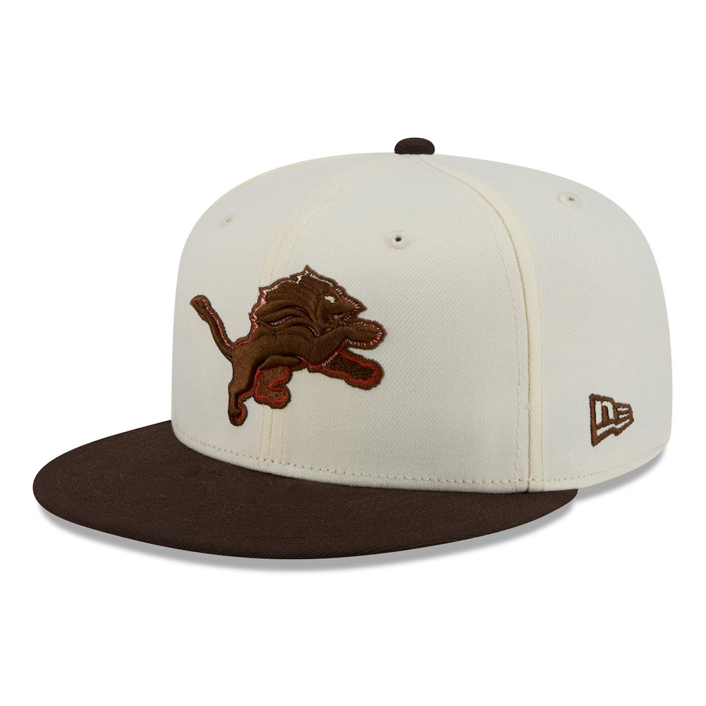 Detroit Lions Merch 2026 Detroit Lions Pumpkin Spice Snapback Hat Embroidered Football Fan Gear - Kdjoy