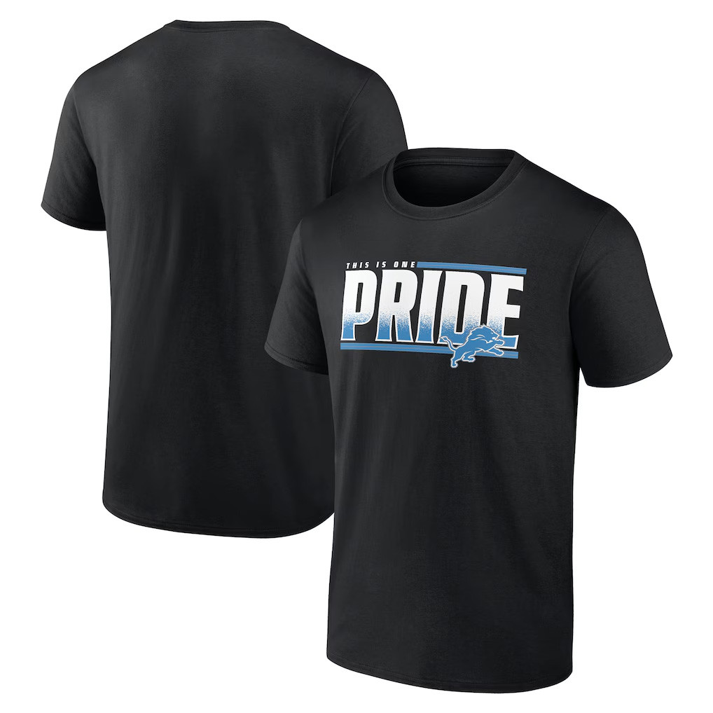 Detroit Lions Merch 2026 This Is One Pride T-Shirt Black Best Gifts For Football Fans - Kdjoy