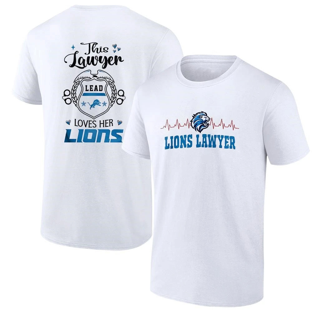 Detroit Lions Merch 2026 This Law Love Her Lions Logo T-Shirt Football Fan Gift For Lawyers - Kdjoy