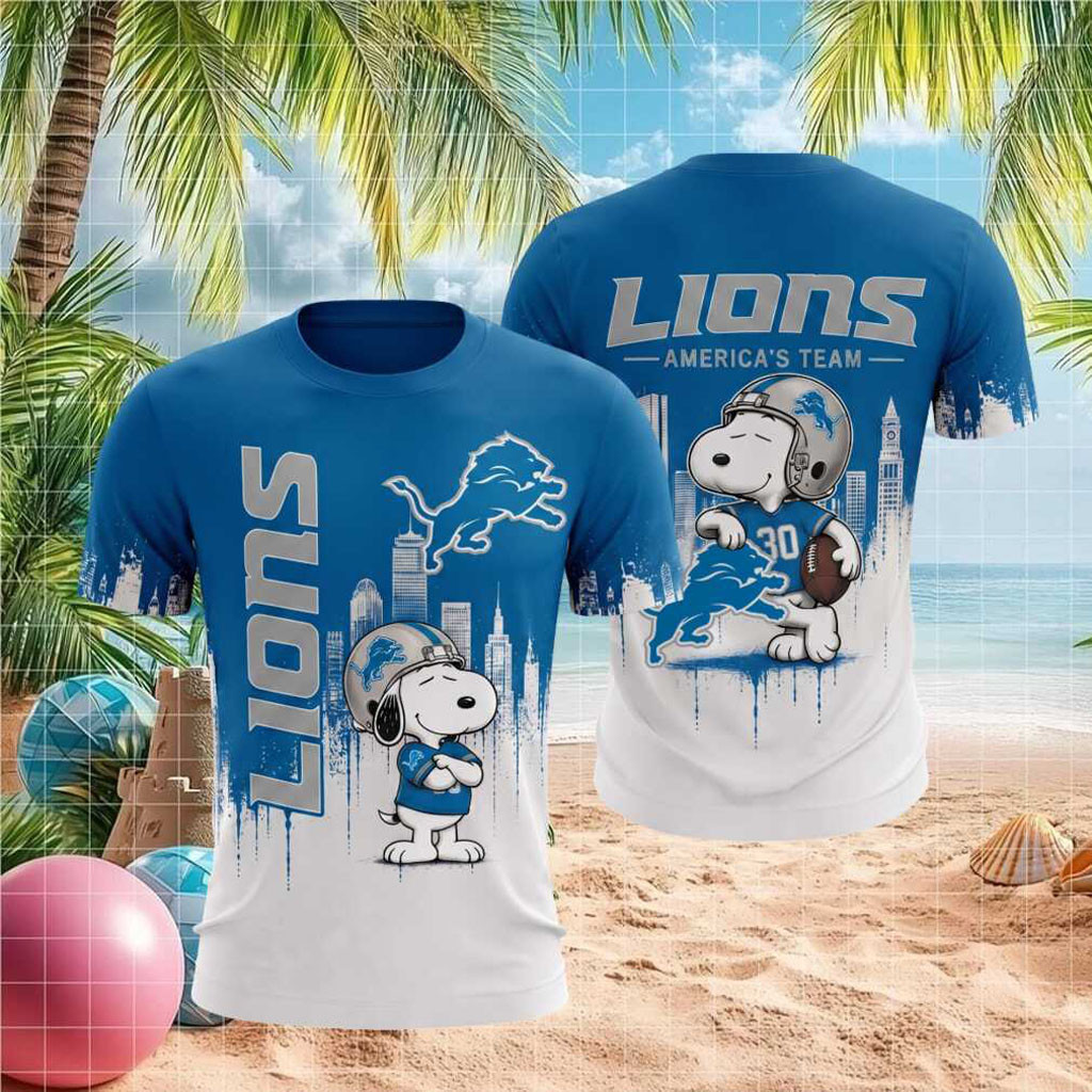 Detroit Lions Snoopy Football America's Team Shirt Detroit Lions Merch Gift For Football Lovers - Kdjoy Detroit Lions Snoopy Football America's Team Shirt Detroit Lions Merch Gift For Football Lovers - Kdjoy