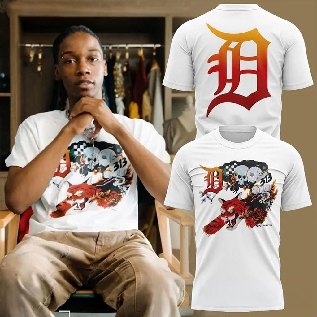 Detroit Tigers 313 Graphic 2026 T-Shirt Detroit Tigers Merch White Gifts For Your Boyfriend - Kdjoy Detroit Tigers 313 Graphic 2026 T-Shirt Detroit Tigers Merch White Gifts For Your Boyfriend - Kdjoy