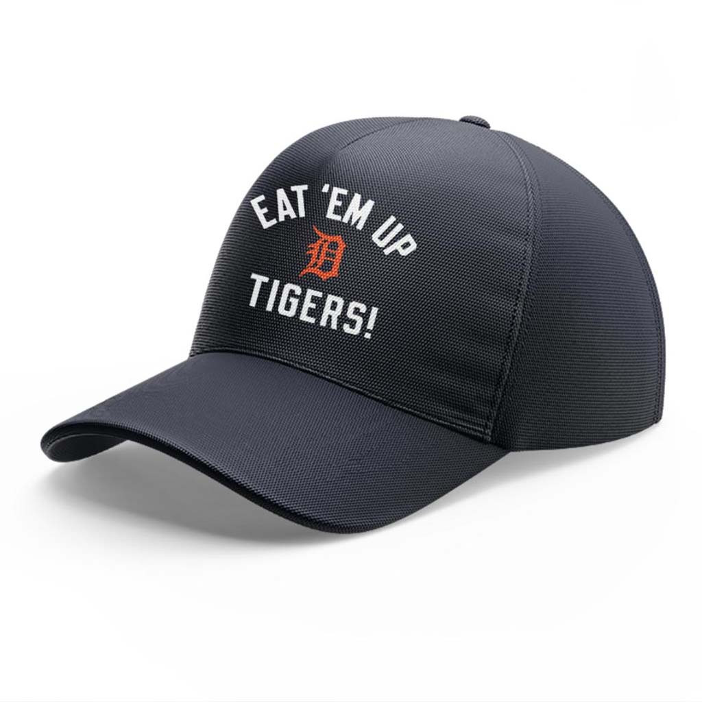 Detroit Tigers Eat Em Up Tigers 125th Anniversary Hat Detroit Tigers Merch Baseball Fan Gift - Kdjoy
