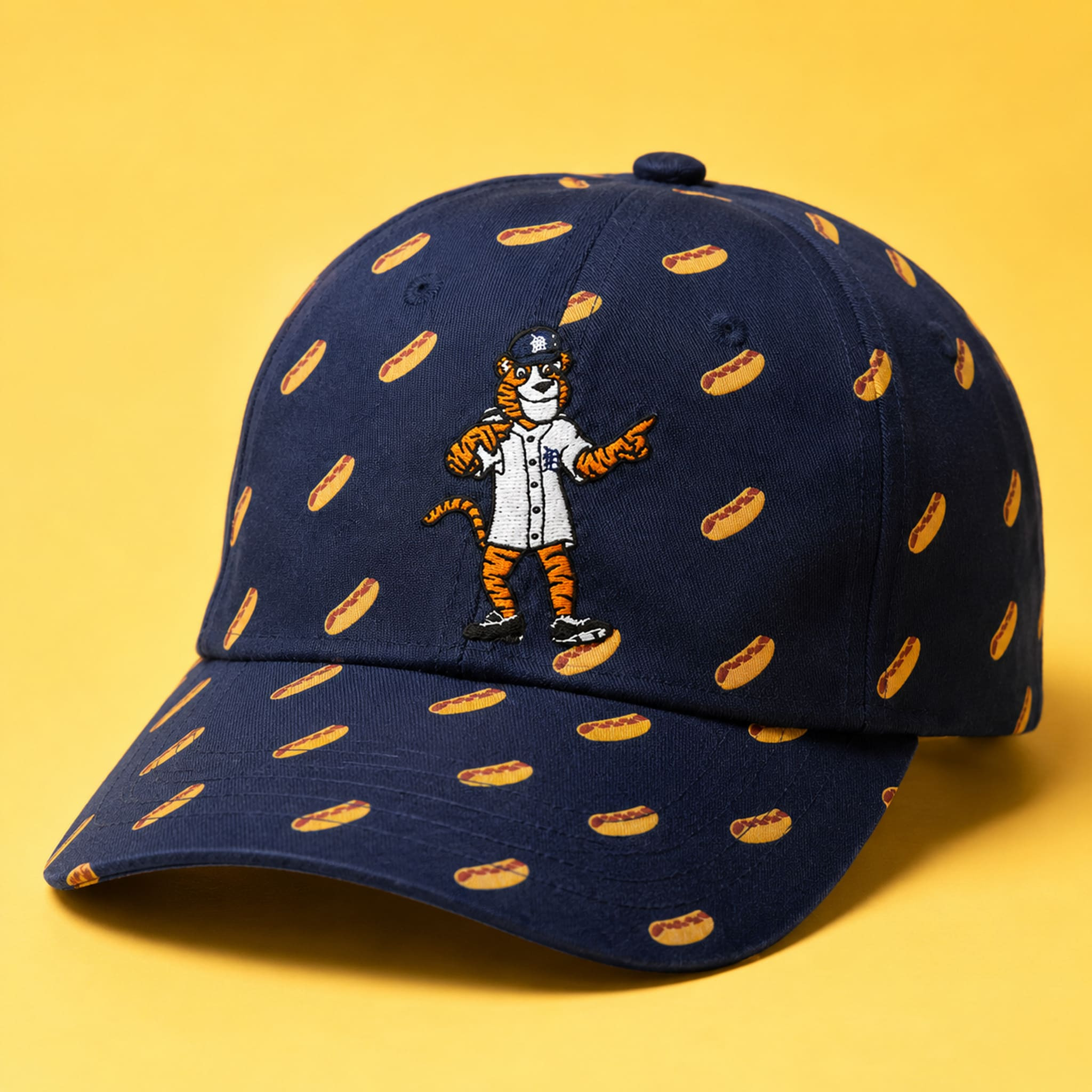 Detroit Tigers Hot Dog Hat Detroit Tigers Baseball Team Hat Gifts For Baseball Lovers - Kdjoy