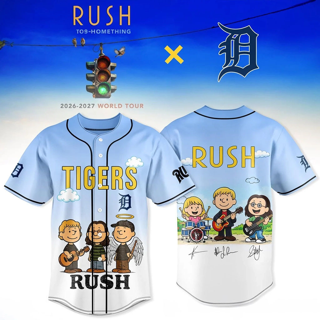 Detroit Tigers X RUSH Fifty Something World Tour Jersey 2026 Detroit Tigers Merch Gifts For Fans - Kdjoy Detroit Tigers X RUSH Fifty Something World Tour Jersey 2026 Detroit Tigers Merch Gifts For Fans - Kdjoy