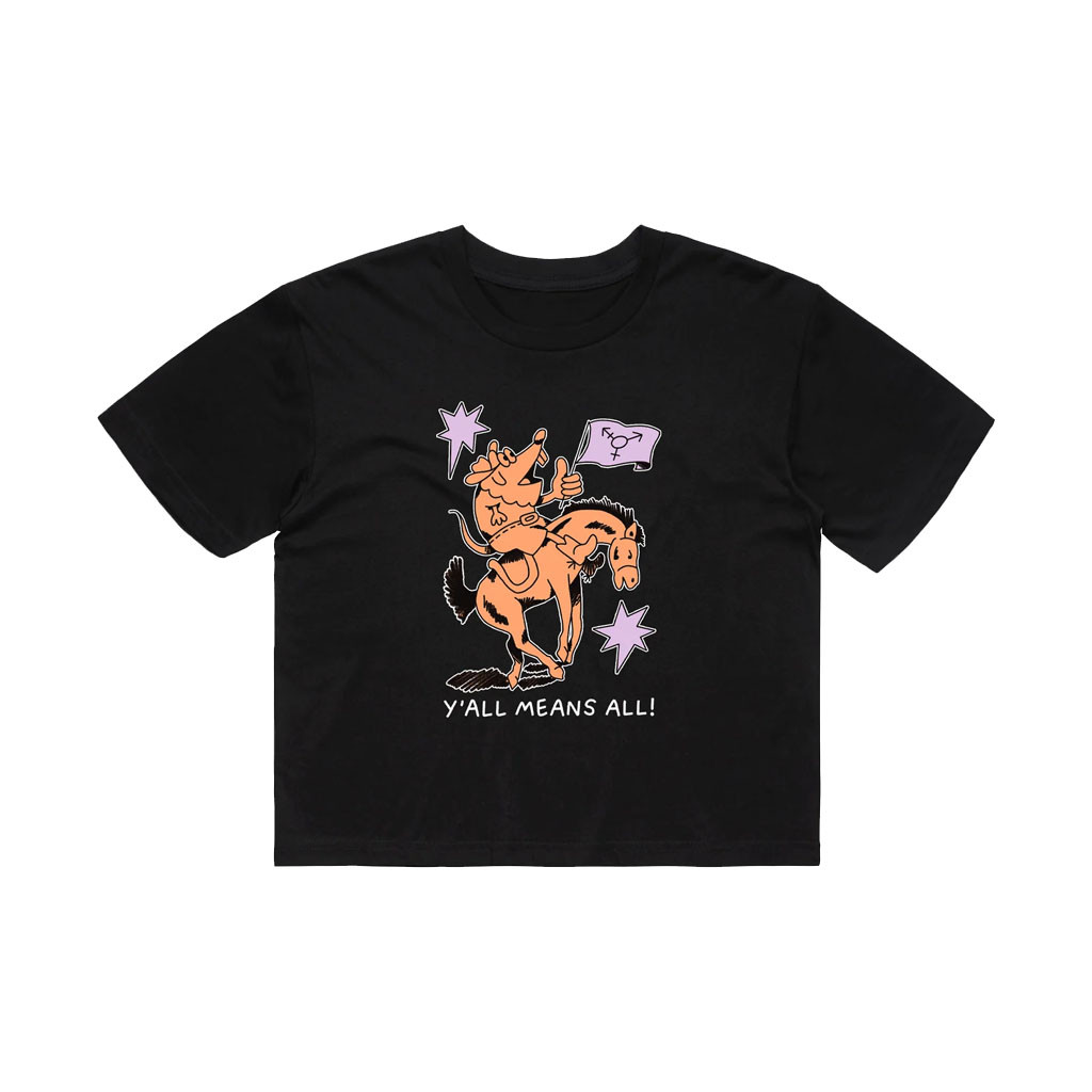 Devolver Digital Merch 2026 Devolver Y'all Means All Crop Top Gift Ideas For Sisters - Kdjoy