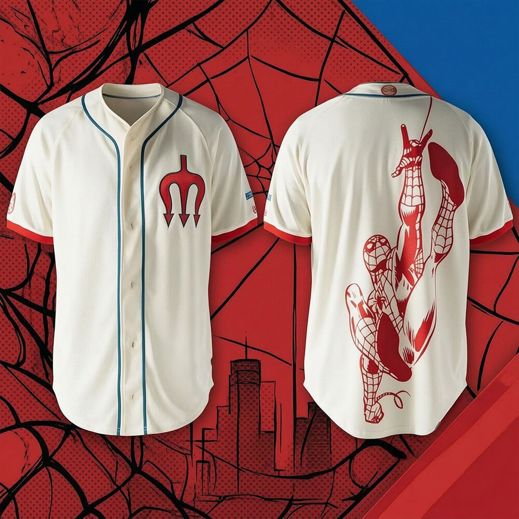 Diablos Rojos Del Mexico X Spider-Man Baseball Jersey Diablos Rojos Merch Gift For Husband - Kdjoy Diablos Rojos Del Mexico X Spider-Man Baseball Jersey Diablos Rojos Merch Gift For Husband - Kdjoy
