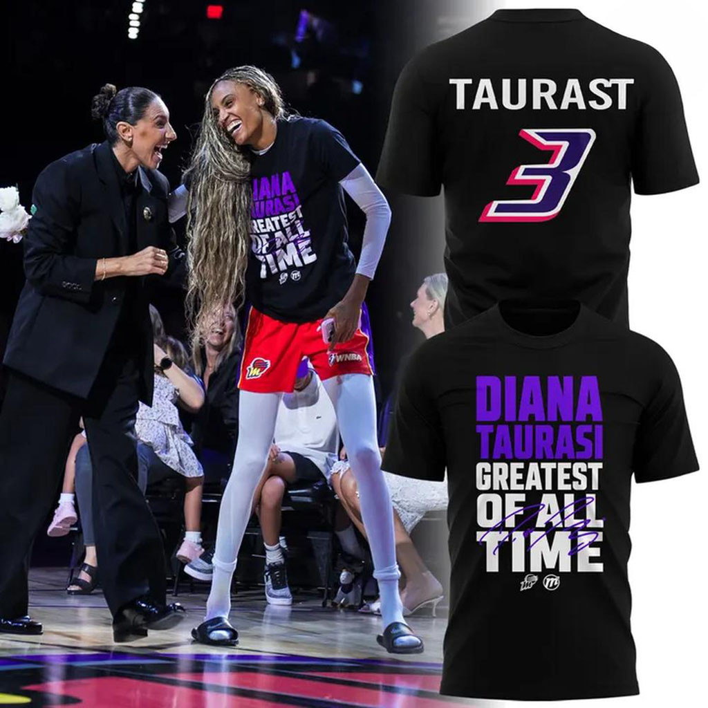 Diana Taurasi #3 Phoenix Mercury Greatest Of All Time T-Shirt Phoenix Mercury Merch Fan Gifts - Kdjoy
