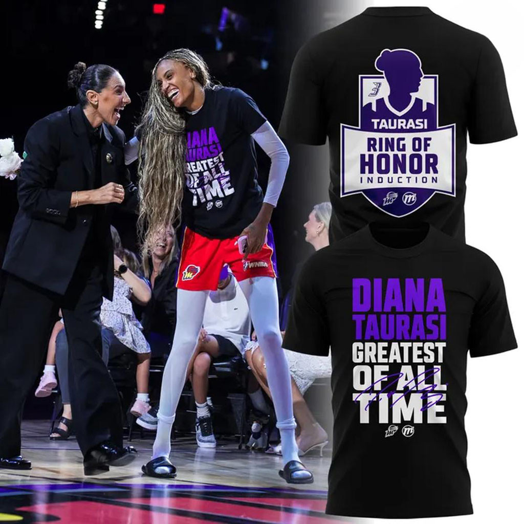 Diana Taurasi #3 Phoenix Mercury Merch Greatest Of All Time T-Shirt Present For Basketball Fans - Kdjoy