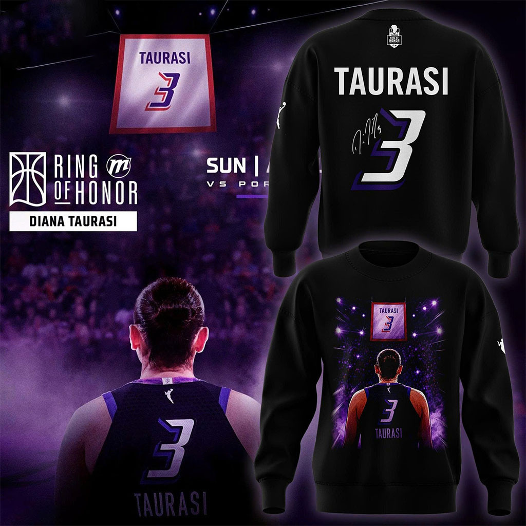 Diana Taurasi #3 Signature Sweatshirt Phoenix Mercury Merch Basketball Fan Gift Ideas - Kdjoy