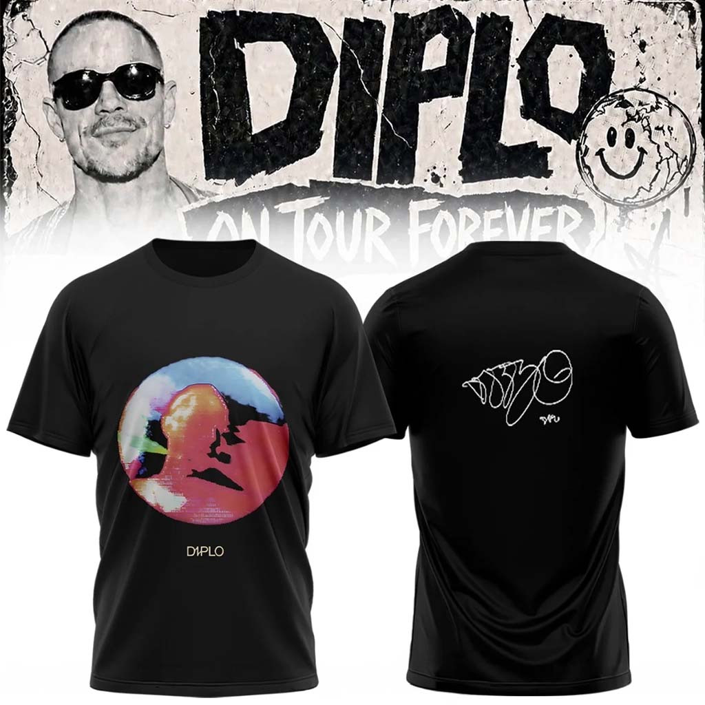 Diplo Merch 2026 On Tour Forever Signed T-Shirt Diplo Shirt Birthday Gifts For DJ Lovers - Kdjoy Diplo Merch 2026 On Tour Forever Signed T-Shirt Diplo Shirt Birthday Gifts For DJ Lovers - Kdjoy
