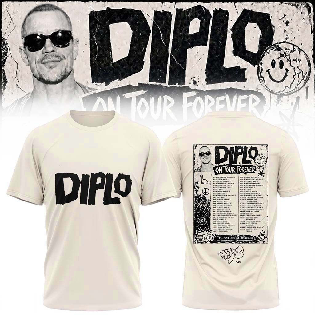 Diplo Merch 2026 On Tour Forever Signed T-Shirt Diplo Shirt Birthday Gifts For Music Lovers - Kdjoy Diplo Merch 2026 On Tour Forever Signed T-Shirt Diplo Shirt Birthday Gifts For Music Lovers - Kdjoy