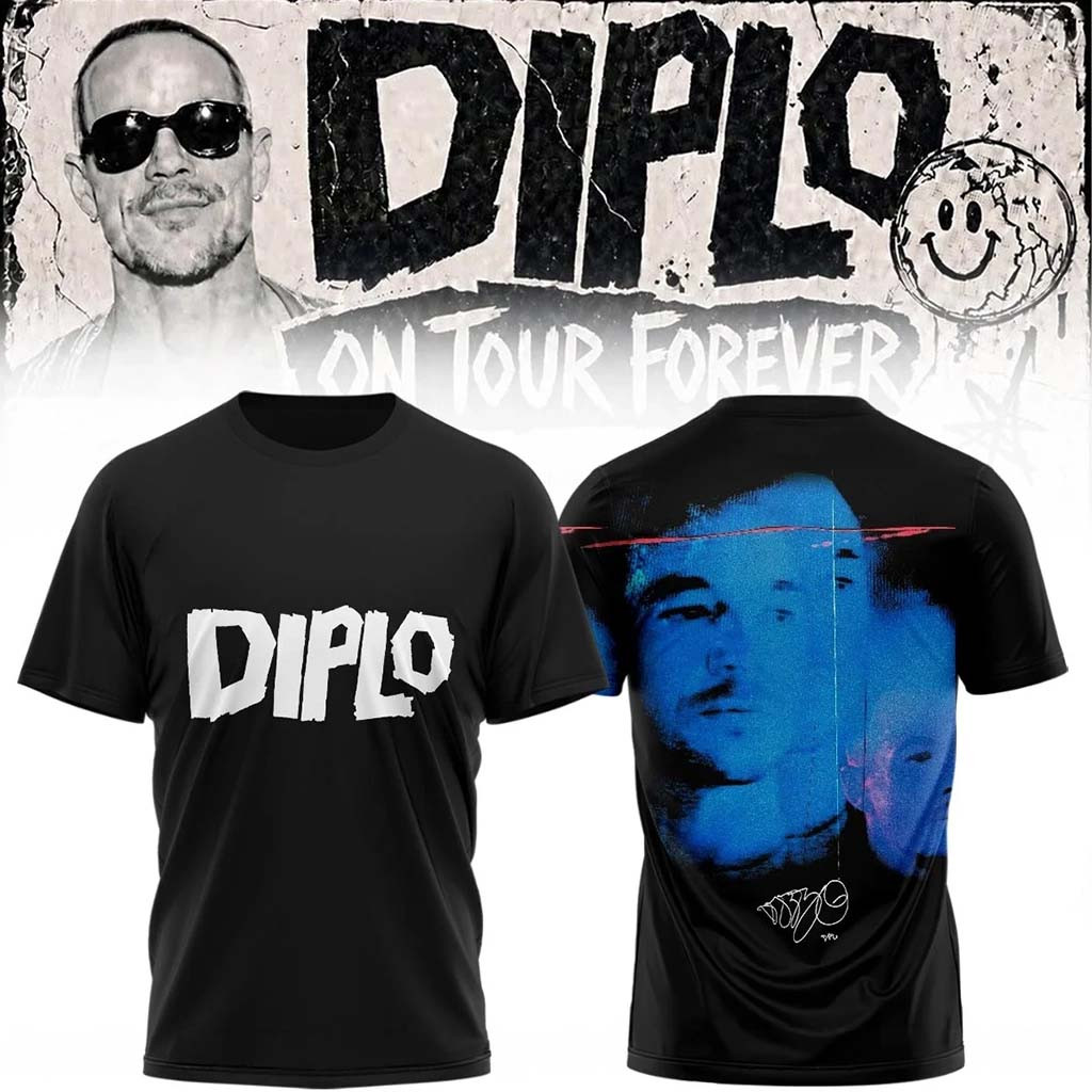 Diplo Merch 2026 On Tour Forever Signed T-Shirt Diplo Shirt Music Lover Gifts For Him - Kdjoy