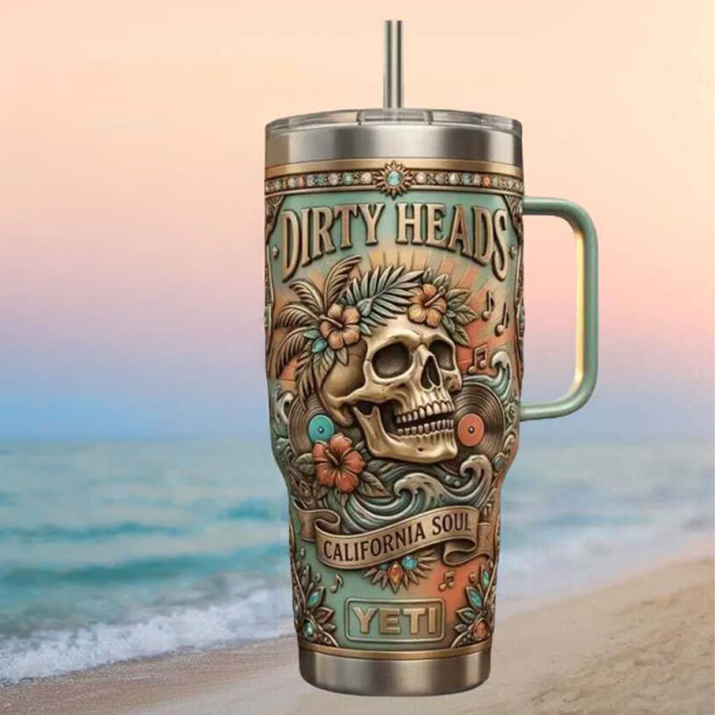 Dirty Heads California Soul Skull Music Band Tumbler Dirty Heads Merch Gifts For Rock Fans - Kdjoy Dirty Heads California Soul Skull Music Band Tumbler Dirty Heads Merch Gifts For Rock Fans - Kdjoy