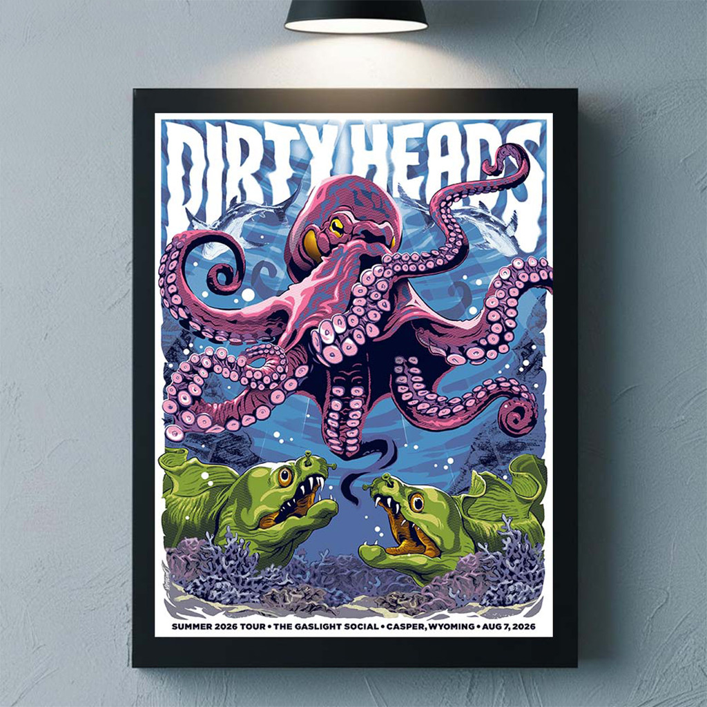Dirty Heads Casper Wyoming 2026 Gig Poster Dirty Heads Merch Wall Art Gifts For Rock Fan