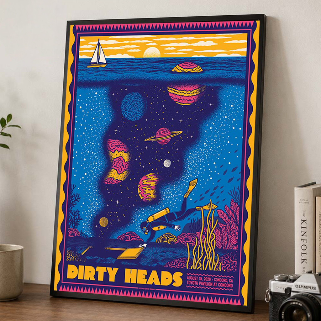 Dirty Heads Concord CA 2026 Gig Poster Dirty Heads Merch Wall Hangings For Living Room - Kdjoy Dirty Heads Concord CA 2026 Gig Poster Dirty Heads Merch Wall Hangings For Living Room - Kdjoy