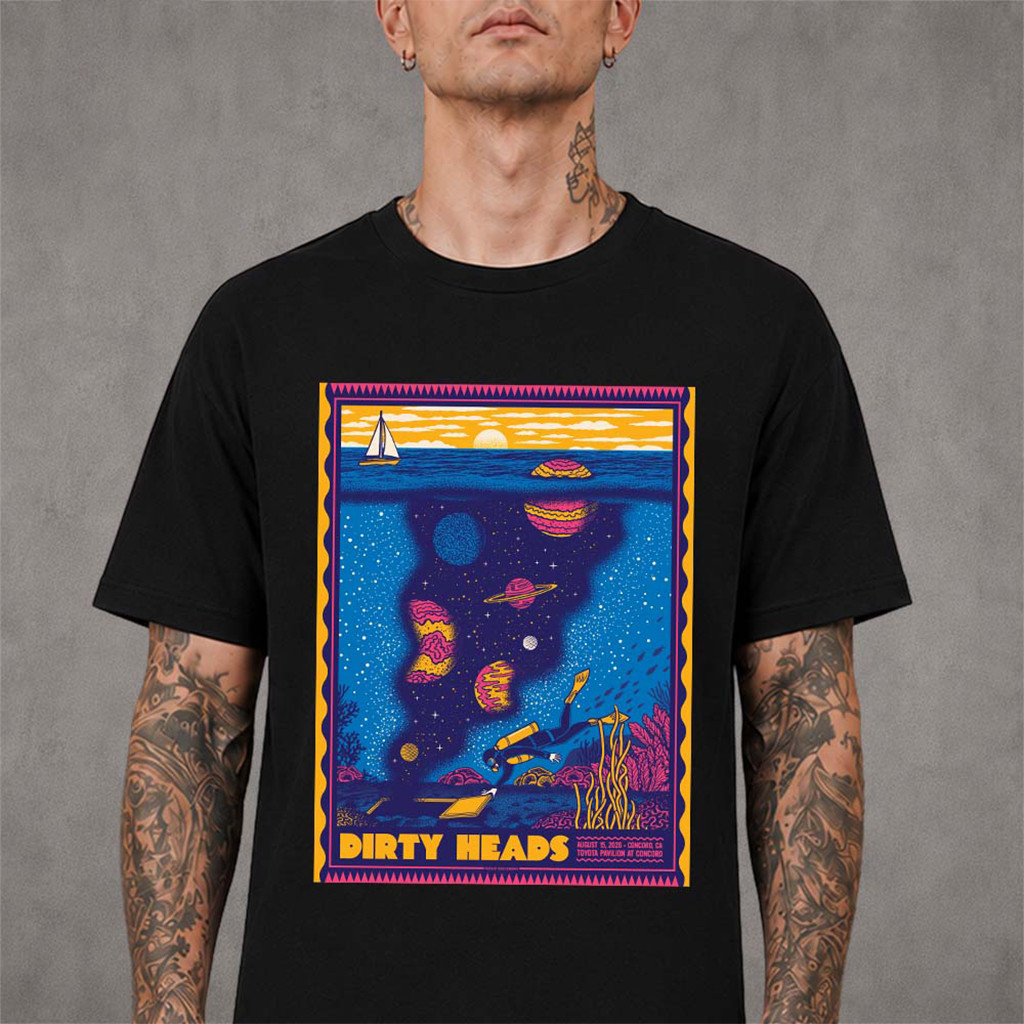 Dirty Heads Concord CA 2026 T-Shirt Dirty Heads Merch Gift Ideas For Music Lovers - Kdjoy