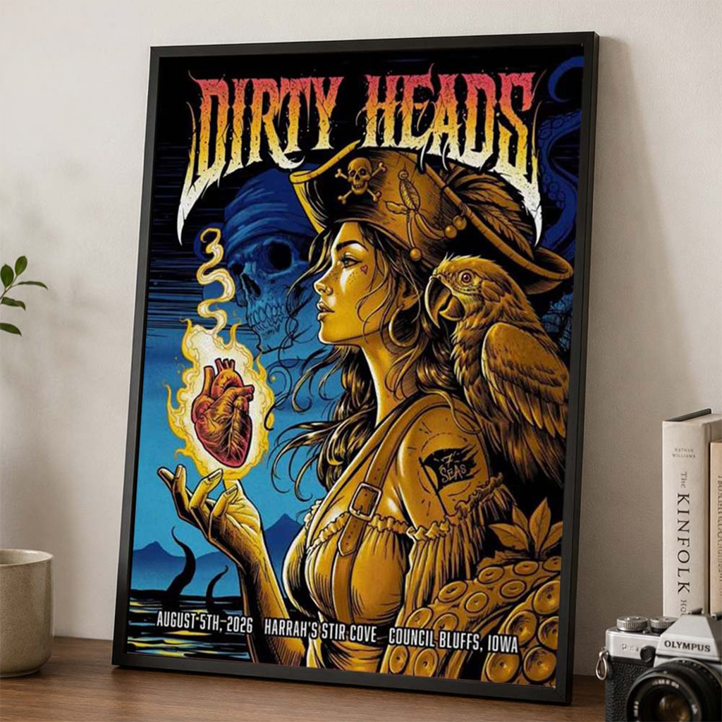 Dirty Heads Council Bluffs Iowa 2026 Poster Dirty Heads Merch Bedroom Wall Decor - Kdjoy