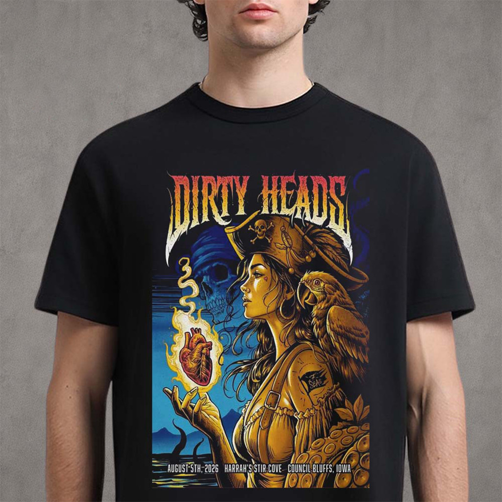 Dirty Heads Council Bluffs Iowa 2026 T-Shirt Dirty Heads Gift Ideas For Music Lovers - Kdjoy