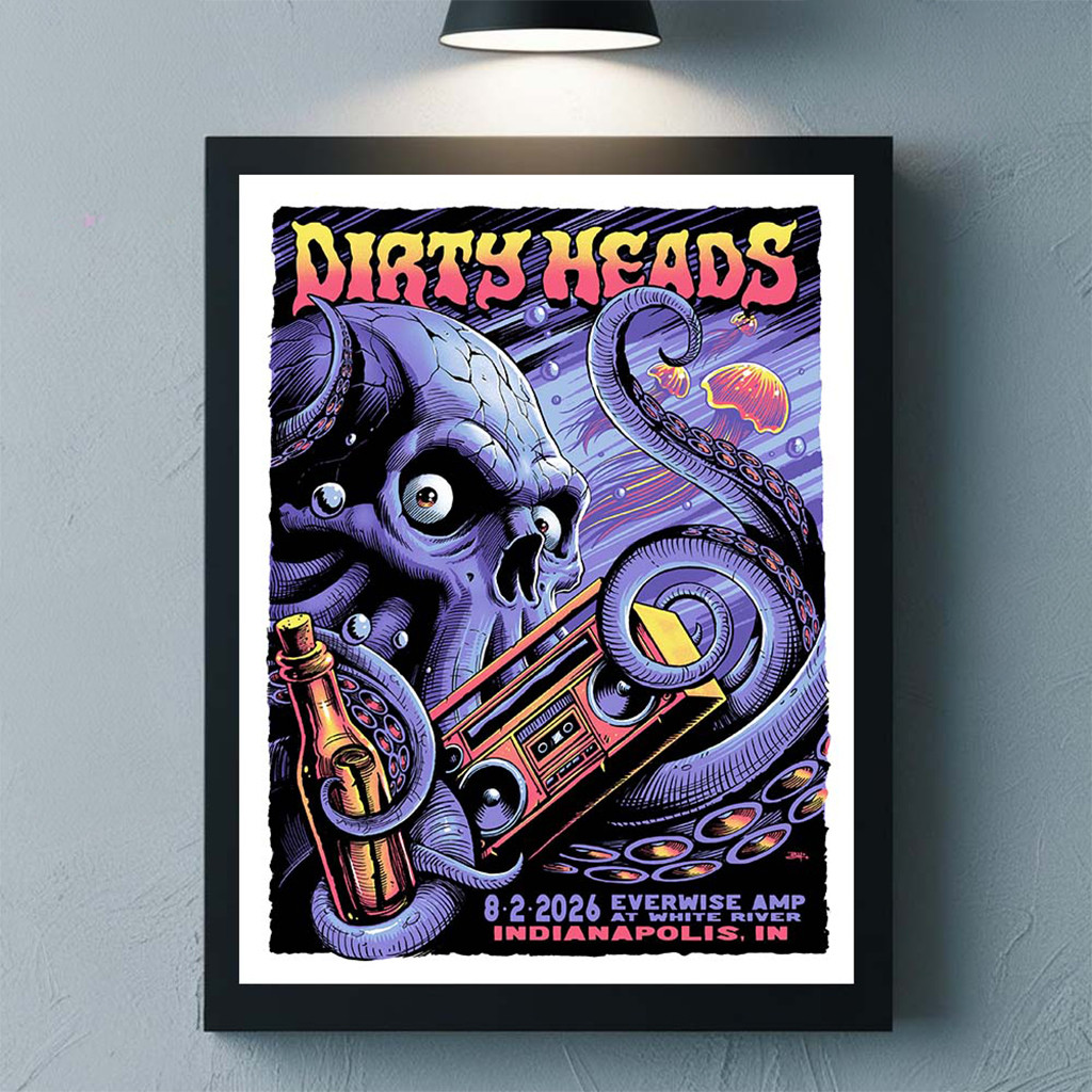 Dirty Heads Indianapolis IN 2026 Event Poster Dirty Heads Merch Unique Gifts For Fans - Kdjoy