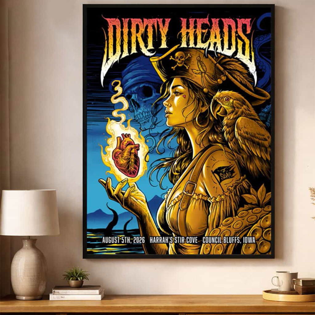 Dirty Heads Iowa 2026 Event Poster In Council Bluffs Iowa Poster Wall Decor Dirty Heads Merch - Kdjoy Dirty Heads Iowa 2026 Event Poster In Council Bluffs Iowa Poster Wall Decor Dirty Heads Merch - Kdjoy
