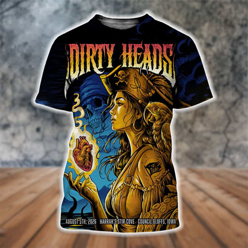 Dirty Heads Iowa 2026 Event Poster In Council Bluffs Iowa So Glad You Made It Tour T-Shirt - Kdjoy