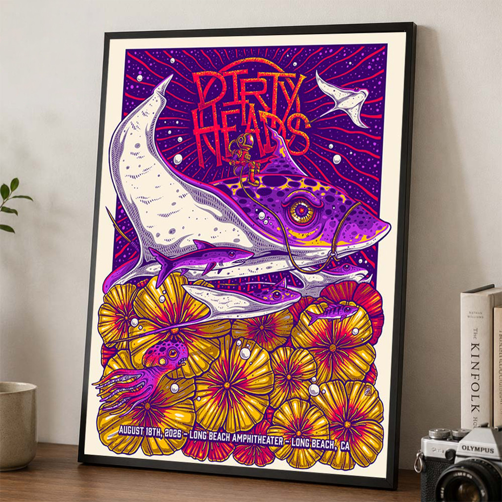 Dirty Heads Long Beach California 2026 Poster Dirty Heads Merch Rock Lover Wall Art And Decor - Kdjoy Dirty Heads Long Beach California 2026 Poster Dirty Heads Merch Rock Lover Wall Art And Decor - Kdjoy