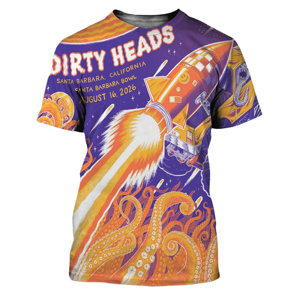 Dirty Heads Santa Barbara California 2026 Show Shirt Dirty Heads Merch Him Gifts - Kdjoy