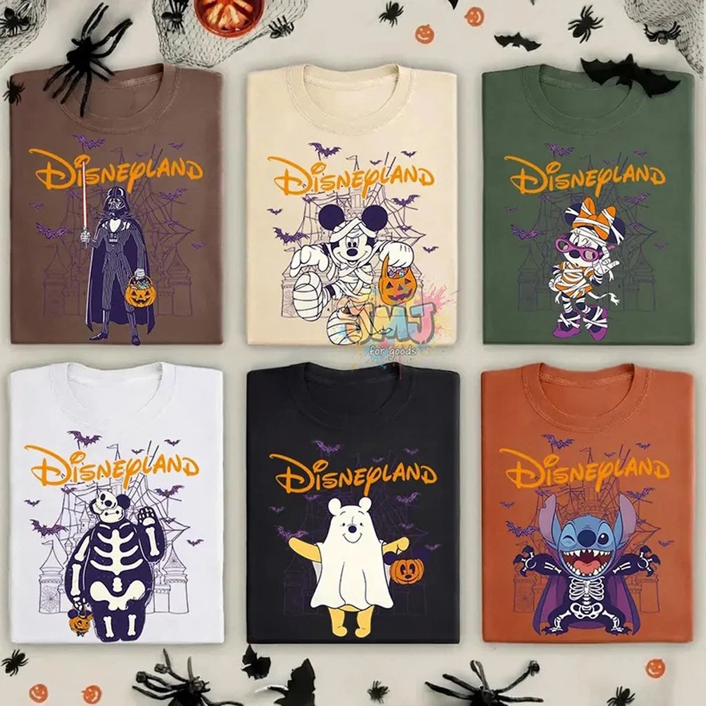 Disneyland Castle All Character Costume Halloween Matching Shirt Halloween Party 2026 Clothing - Kdjoy Disneyland Castle All Character Costume Halloween Matching Shirt Halloween Party 2026 Clothing - Kdjoy