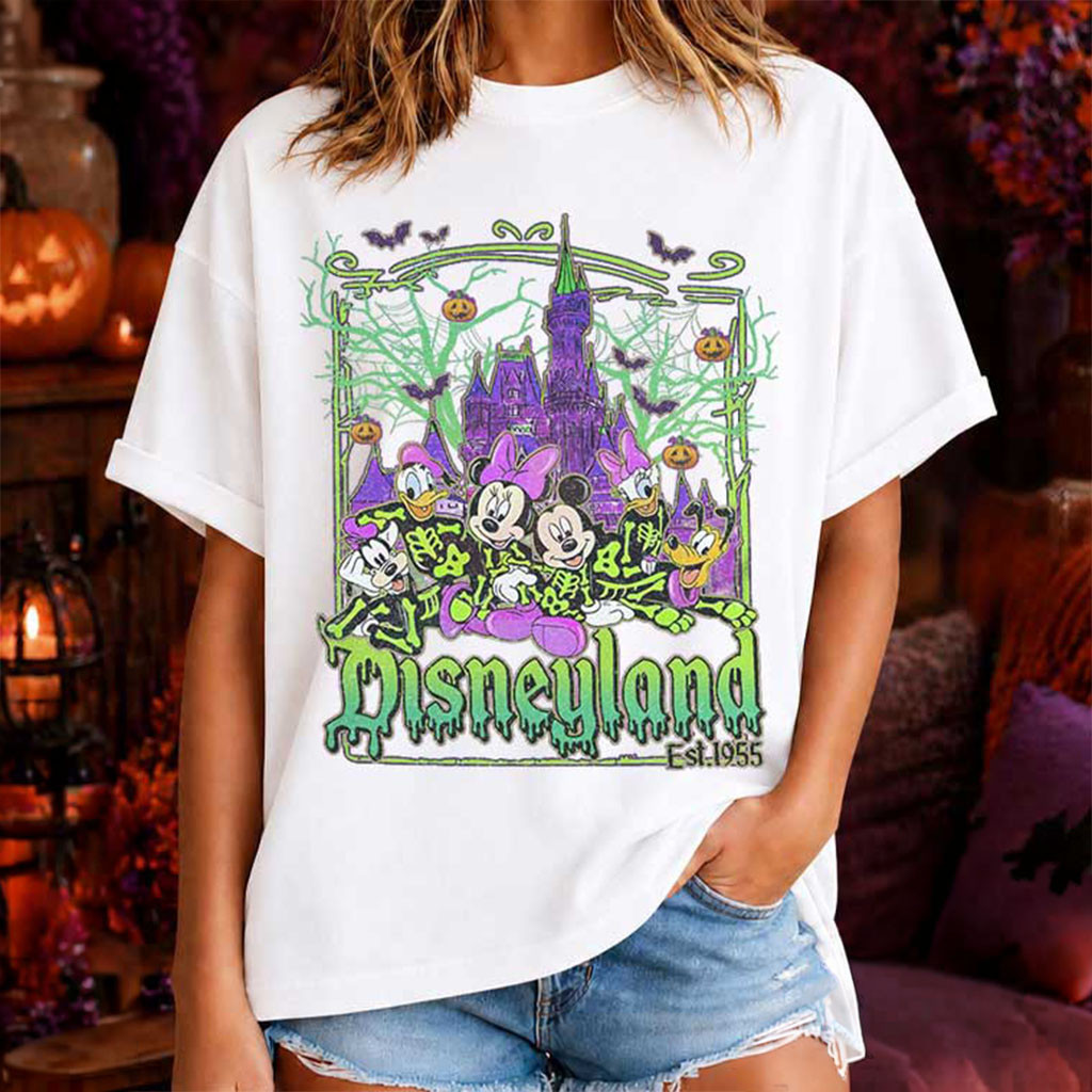 Disneyland Halloween Trip Vintage Mickey And Friends Disney Halloween Merch Gifts For Her - Kdjoy