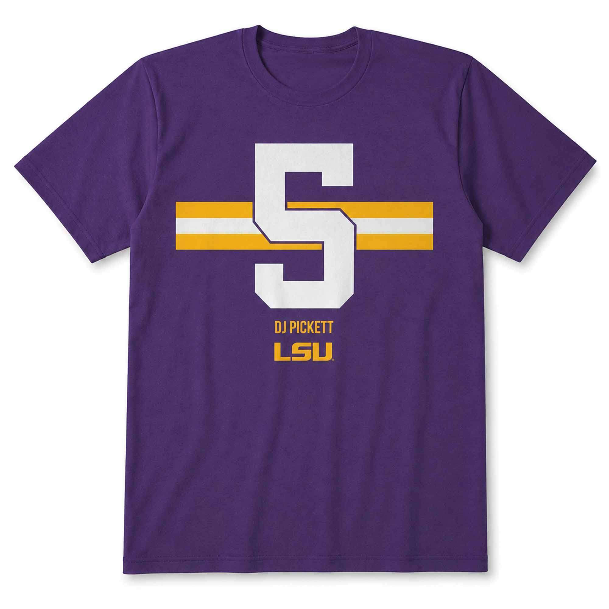 DJ Pickett 5 LSU Tigers T-Shirt Best Gift For Football Lovers - Kdjoy