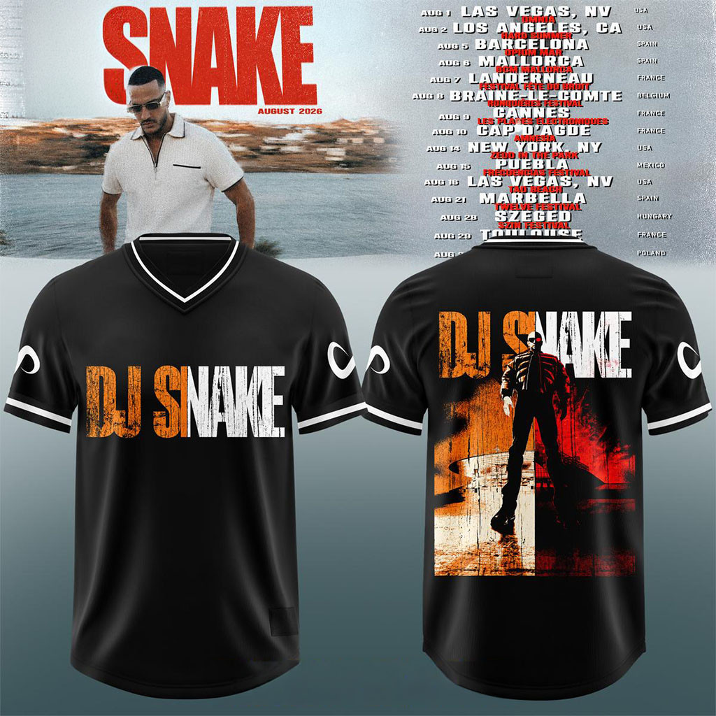 DJ Snake 2026 Tour X Era 26 Football Jersey DJ Snake Merch Unique Gift For Dudes - Kdjoy DJ Snake 2026 Tour X Era 26 Football Jersey DJ Snake Merch Unique Gift For Dudes - Kdjoy