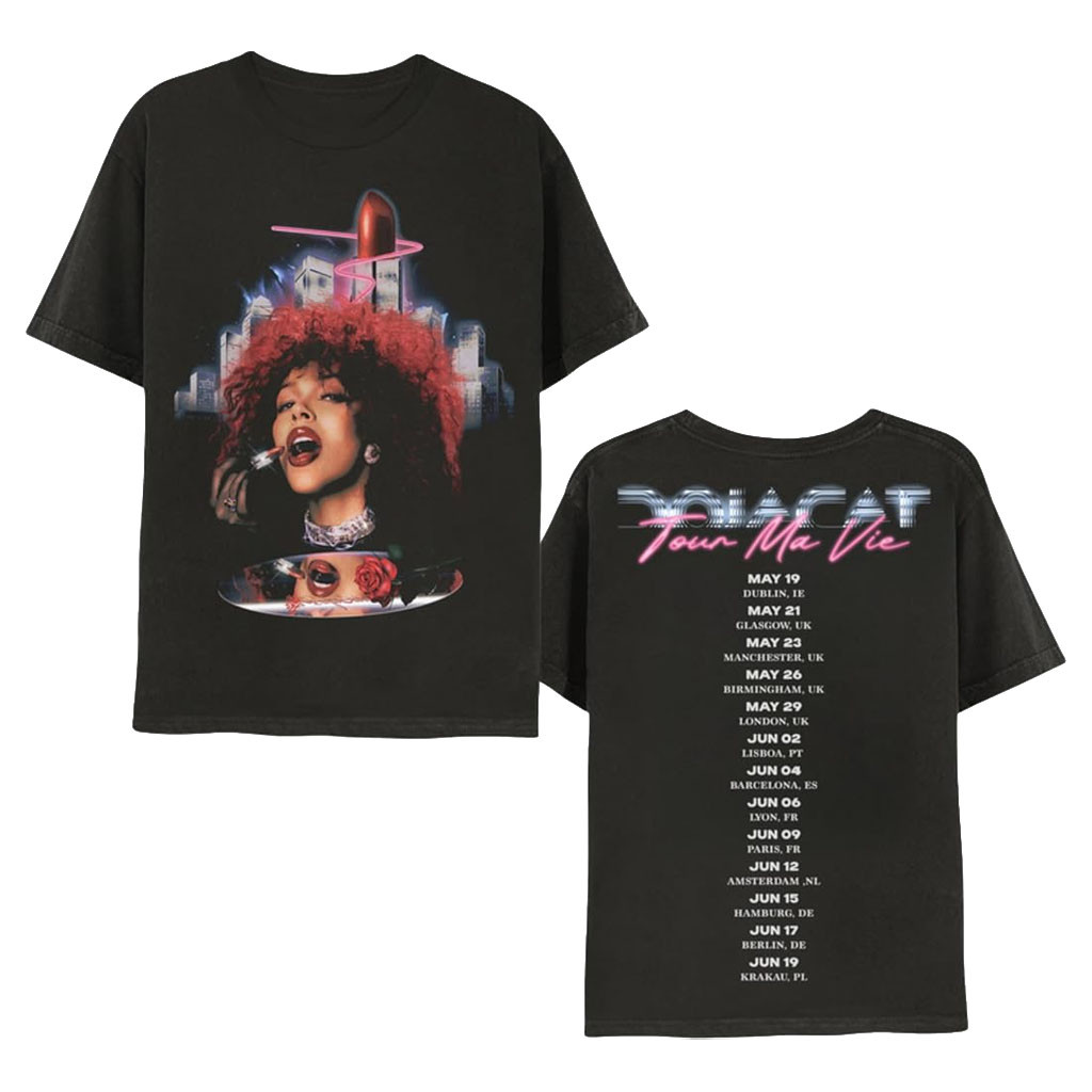 Doja Cat Merch 2026 Doja Cat Tour Ma Vie Dateback T-Shirt Gift For Rapper Fans - Kdjoy
