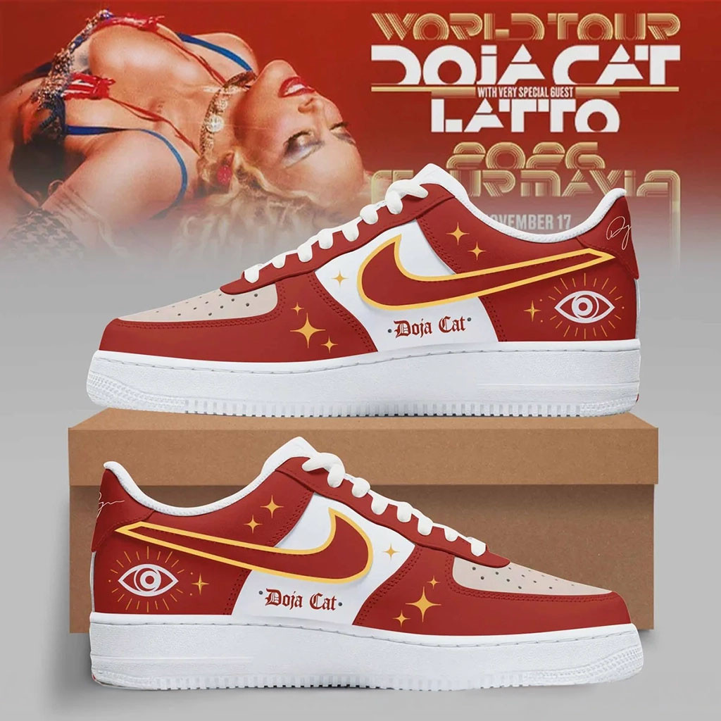 Doja Cat World Tour 2026 Shoes Classic Star Edition Sneakers Doja Cat Merch Gift For Rap Fans - Kdjoy Doja Cat World Tour 2026 Shoes Classic Star Edition Sneakers Doja Cat Merch Gift For Rap Fans - Kdjoy