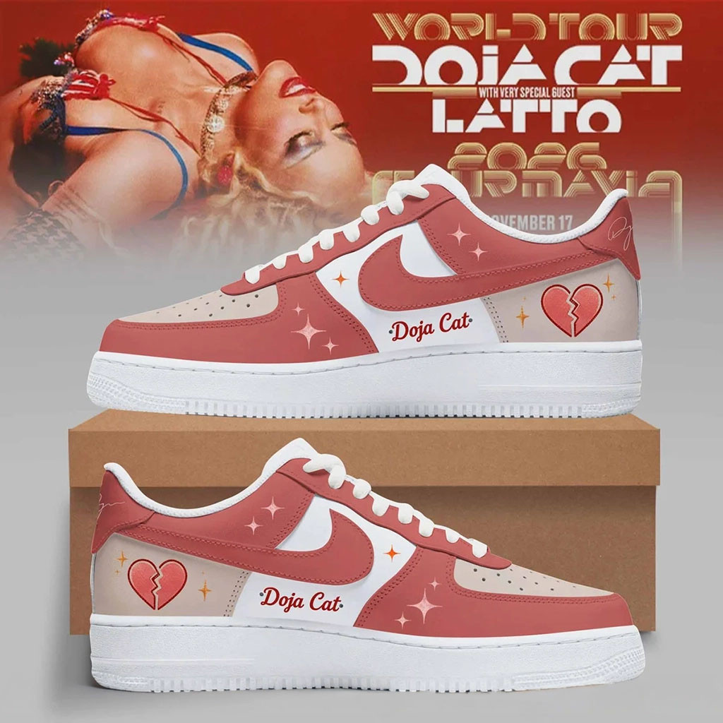 Doja Cat World Tour 2026 Sneakers Broken Heart Shoes Doja Cat Merch Best Gift For Fans - Kdjoy Doja Cat World Tour 2026 Sneakers Broken Heart Shoes Doja Cat Merch Best Gift For Fans - Kdjoy