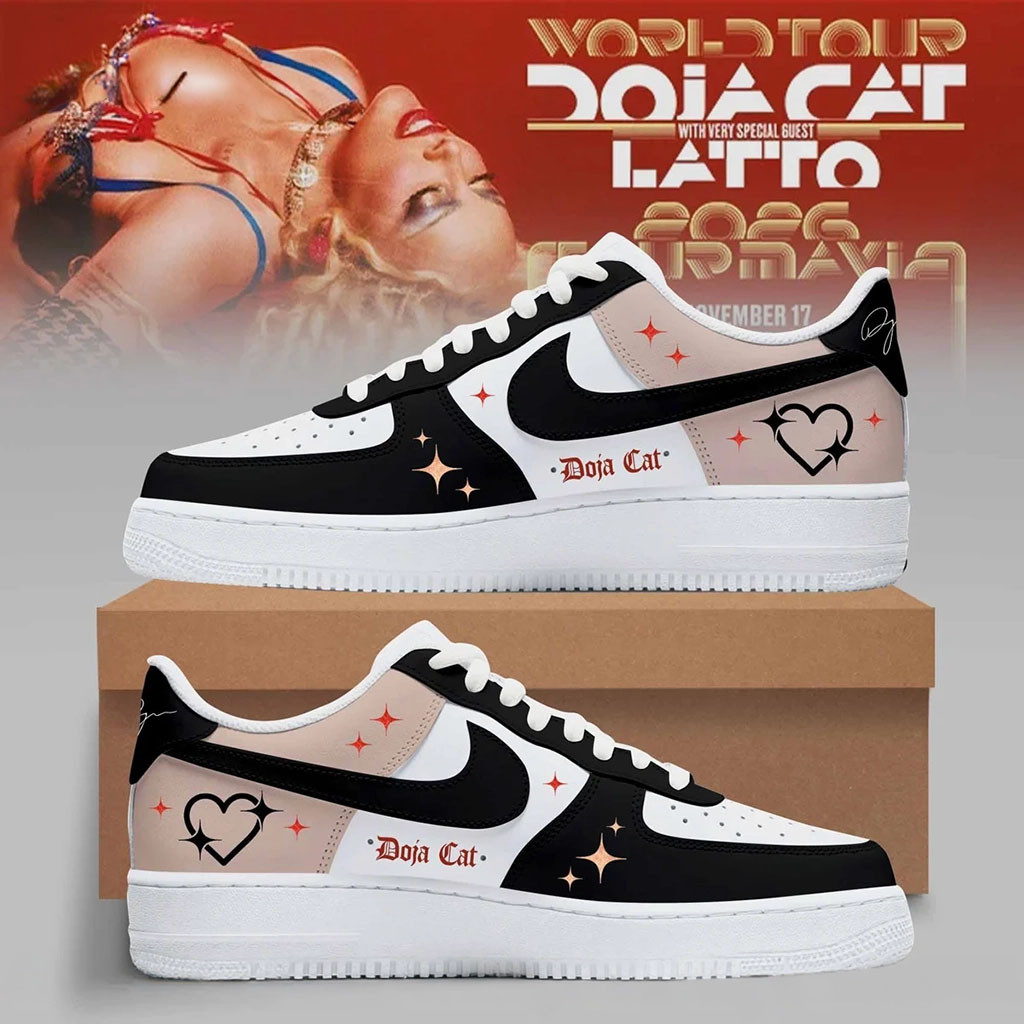 Doja Cat World Tour 2026 Sneakers Heart Shoes Doja Cat Merch Best Gift For Rapper Fans - Kdjoy