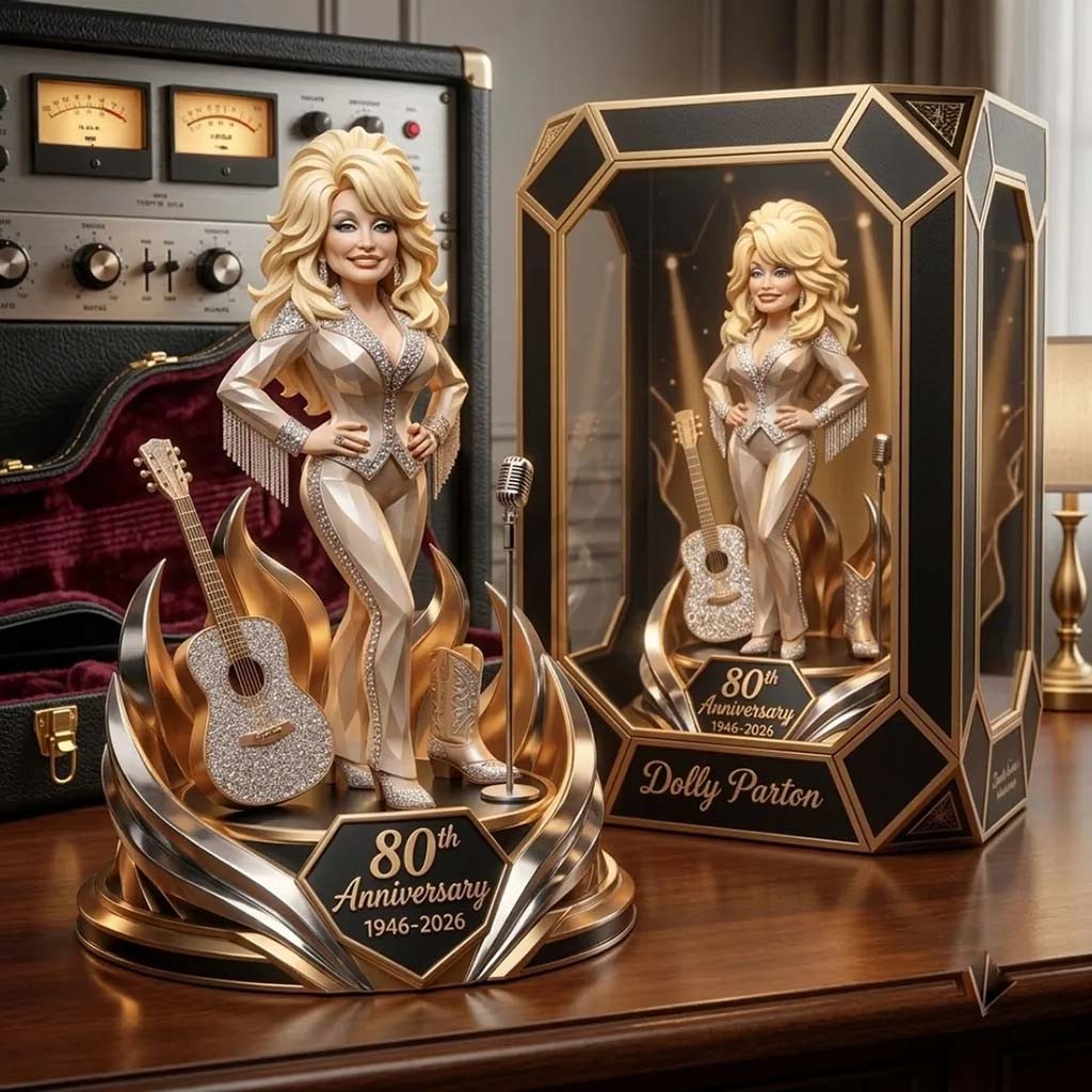 Dolly Parton 80th Anniversary 2026 Acrylic Plaque Dolly Parton Merch Display Decor Gift For Fan